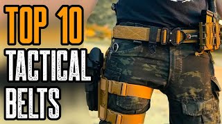 TOP 10 BEST TACTICAL BELTS amp GUN BELTS 2021 [upl. by Nuawad]