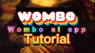 Wombo ai Tutorial  How to use Wombo app [upl. by Anilak]