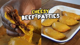 Jamaican Beef Patties  Cheesy Beef  SUPER EASY RECIPE [upl. by Juliet]