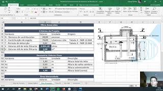 TAR  Dimensionamento de Filtro Anaeróbio  Direto do Excel [upl. by Morry307]