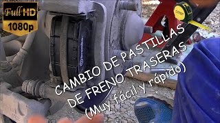 COMO CAMBIAR PASTILLAS DE FRENO TRASERAS [upl. by Ahsekad699]