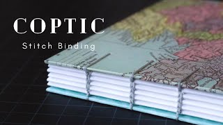 How I Coptic Binding  DIY Bookbinding  Easy Step by Step [upl. by Amar]