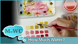 Controlling Water  Pigment Ratio in Watercolor [upl. by Lewej468]