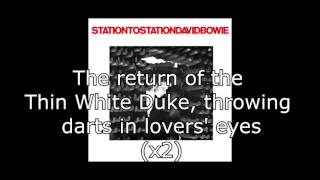 Station to Station  David Bowie  Lyrics [upl. by Julie]