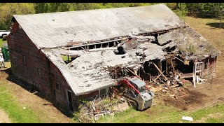 Removing part of a barn [upl. by Monahon464]