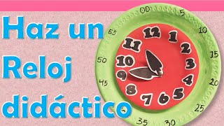 Cómo Hacer Un Reloj Didáctico Con Platos DesechablesTotalmente Creativos 🎨 [upl. by Kappel]