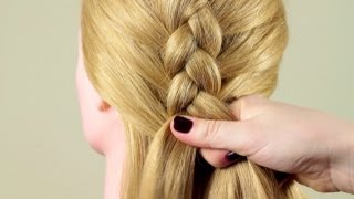 Французская коса quotОбратнаяquot Basic french braid quotReversequot [upl. by Erdnua]