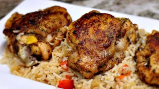 Oven Baked Chicken and Rice One Pan Dinner [upl. by Odraleba]