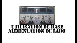 Cyrob  Utilisation basique des alimentations de labo [upl. by Fatimah]