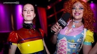 Latex Outfits at GFB 2018  LatexFashionTV [upl. by Ariamat]