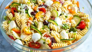 Quick and Easy Pasta Salad Recipe [upl. by Ark]