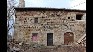 Réhabilitation de deux anciennes fermes en pierre du pays  Auvergne [upl. by Ablasor]