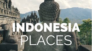 10 Best Places to Visit in Indonesia  Travel Video [upl. by Naillig]