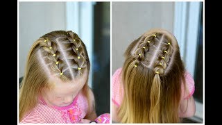 Front Pull Through Braids  How to Take Out Elastic Styles [upl. by Gent]