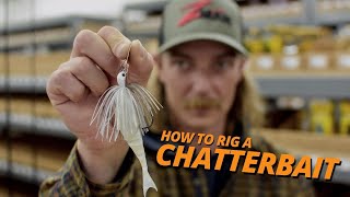 Seth Feider  How to Rig a Chatterbait [upl. by Aynodal]