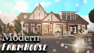 Bloxburg Speedbuild  Modern Farmhouse Ranch roblox [upl. by Akinahc307]