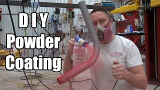 DIY Powder Coating  How to  Eastwood Co Kit Try Out [upl. by Aicilanna]