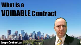 What is a Voidable Contract as opposed to a void contract [upl. by Etnahsa]