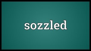 Sozzled Meaning [upl. by Tawnya]