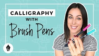 Beginners Guide To Using Brush Pens for Modern Calligraphy [upl. by Nailliw322]