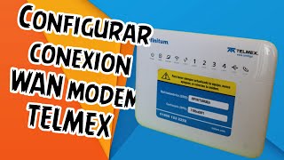 Como configurar la conexión WAN  Huawei HG658d TELMEX  Tutoriales Mata13 [upl. by Anniala342]