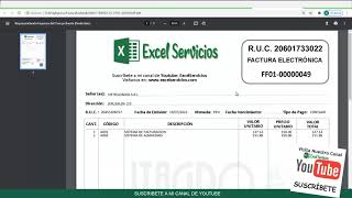 Sistema de Facturación  Gratis  Facturación en Excel Electrónica  factura facil [upl. by Alyhs]