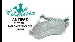 ANTIFAZ  Patrones o moldes gratis [upl. by Airebma]