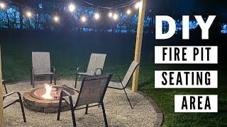 Building a DIY Fire Pit Seating Area [upl. by Keisling]