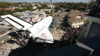 Space shuttle Endeavours trek across LA Timelapse [upl. by Izzy598]