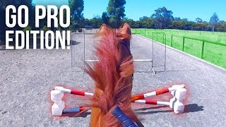 TACK UP amp RIDE WITH ME 2  GoPro Showjumping Equestrian vlog [upl. by Veta713]