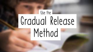 The Gradual Release Teaching Method [upl. by Ettore749]