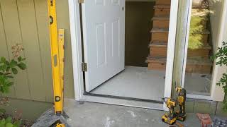 Jeld Wen Front Door Installation  Really crappy products and craftsmanship PART 1 [upl. by Niddala589]