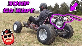 30Hp 440cc Duromax On A Small Go Kart [upl. by Kaila]