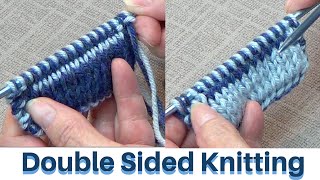 Double Sided Knitting [upl. by Nirrol465]