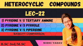 Comparison Of Basicity Of Pyridine [upl. by Ermey]