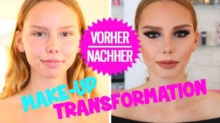 VorherNachher Makeup Transformation ♡ HANADIBEAUTY [upl. by Harihat]