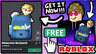 FREE ACCESSORY How TO GET Metaverse Explorer’s Backpack ROBLOX [upl. by Notlem]