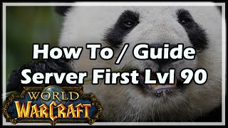 World of Warcraft How To  Guide  Server First Level 90 Solo  What It Takes To Be The Best [upl. by Olimreh]