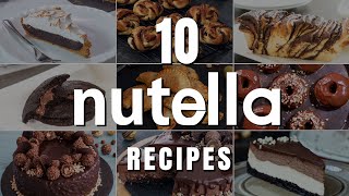 10 Nutella Recipes [upl. by Yesima771]