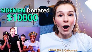 SIDEMEN DONATE 10000 TO TWITCH STREAMERS [upl. by Bael100]