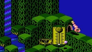 Snake Rattle n Roll NES Playthrough  NintendoComplete [upl. by Oletha]