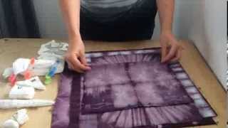 Shibori folding tutorial [upl. by Aicatsal]