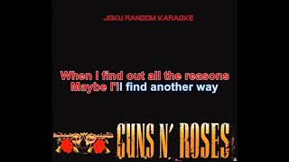 Guns N Roses  Estranged Karaoke [upl. by Vey]