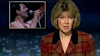 UK TV News Report  Freddie Mercury Death [upl. by Onaicul]