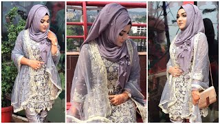 Party Hijab StyleWedding guest hijab style Mutahhara♥️ [upl. by Remos]