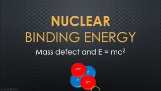 Nuclear Binding Energy tutorial Post 16 physics [upl. by Enutrof]