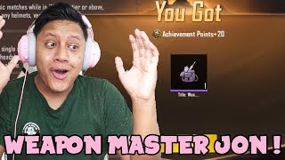 Cara Mendapatkan Title Weapon Master   PUBG Mobile [upl. by Trinee]