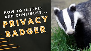 How to Install amp Configure Privacy Badger [upl. by Acirej]