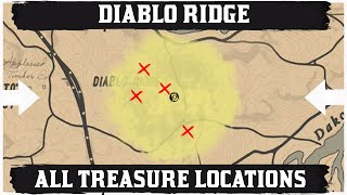 ALL Diablo Ridge Treasure Map Location [upl. by Gilletta483]