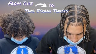 How to do Mens Two Strand Twists [upl. by Gambell347]